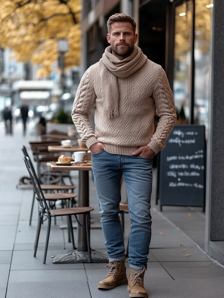 comfortable jeans for casual autumn look