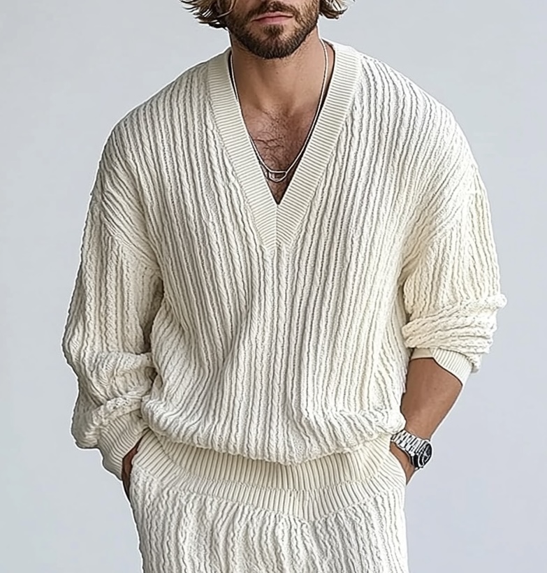 off white knitted sweater