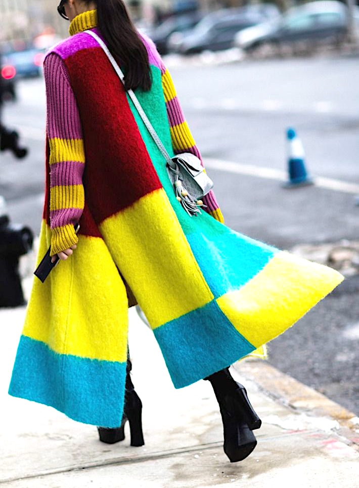 add flair with abstract patterned coats